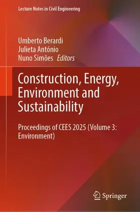 Berardi / António / Simões |  Construction, Energy, Environment and Sustainability | Buch |  Sack Fachmedien