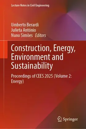 Berardi / António / Simões |  Construction, Energy, Environment and Sustainability | Buch |  Sack Fachmedien