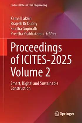 Laksiri / Dubey / Gopinath |  Proceedings of ICITES-2025 Volume 2 | eBook | Sack Fachmedien