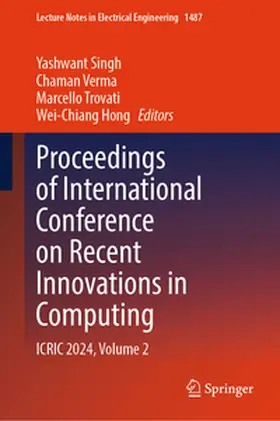 Singh / Verma / Trovati | Proceedings of International Conference on Recent Innovations in Computing | E-Book | sack.de