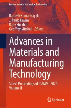 Nayak / Davim / Shekhar |  Advances in Materials and Manufacturing Technology | Buch |  Sack Fachmedien