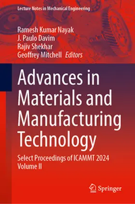 Nayak / Davim / Shekhar |  Advances in Materials and Manufacturing Technology | eBook | Sack Fachmedien