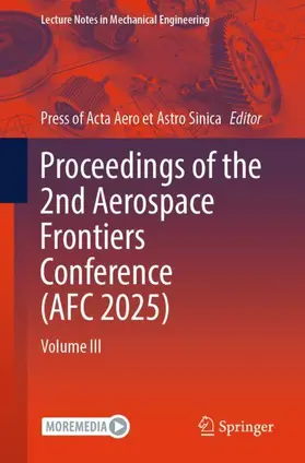  Proceedings of the 2nd Aerospace Frontiers Conference (AFC 2025) | Buch |  Sack Fachmedien