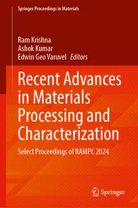 Krishna / Kumar / Varuvel |  Recent Advances in Materials Processing and Characterization | eBook | Sack Fachmedien