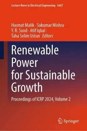 Malik / Mishra / Sood |  Renewable Power for Sustainable Growth | Buch |  Sack Fachmedien