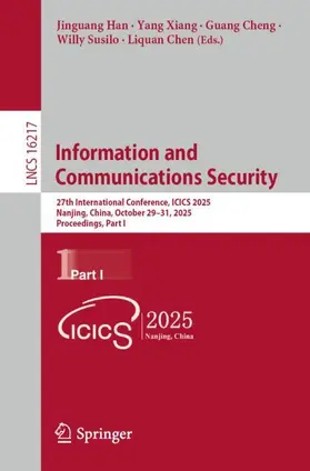 Han / Xiang / Cheng |  Information and Communications Security | Buch |  Sack Fachmedien