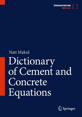 Makul |  Dictionary of Cement and Concrete Equations | Buch |  Sack Fachmedien