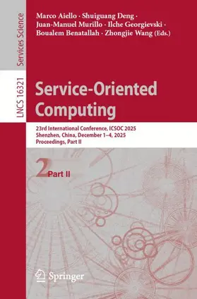 Aiello / Deng / Murillo |  Service-Oriented Computing | Buch |  Sack Fachmedien
