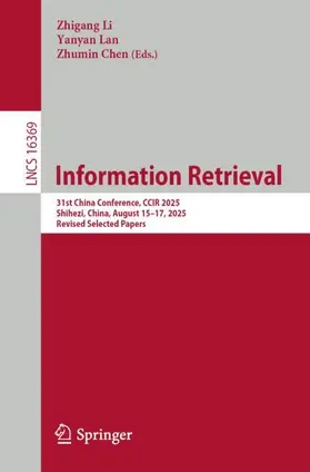 Li / Lan / Chen |  Information Retrieval | Buch |  Sack Fachmedien
