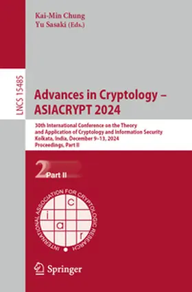 Chung / Sasaki |  Advances in Cryptology – ASIACRYPT 2024 | eBook | Sack Fachmedien