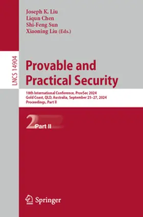 Liu / Chen / Sun | Provable and Practical Security | E-Book | sack.de