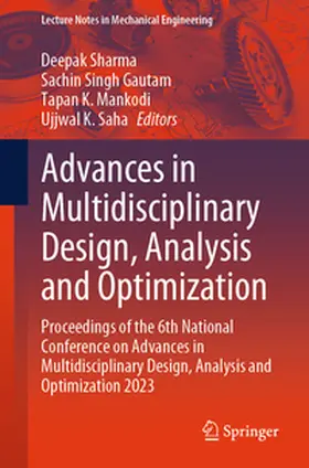 Sharma / Gautam / Mankodi | Advances in Multidisciplinary Design, Analysis and Optimization | E-Book | sack.de