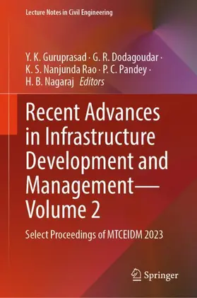Guruprasad / Dodagoudar / Rao |  Recent Advances in Infrastructure Development and Management - Volume 2 | Buch |  Sack Fachmedien
