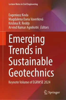 Koda / Vaverková / Reddy |  Emerging Trends in Sustainable Geotechnics | Buch |  Sack Fachmedien