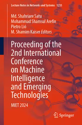 Satu / Shamsul Arefin / Lio' | Proceeding of the 2nd International Conference on Machine Intelligence and Emerging Technologies | E-Book | sack.de