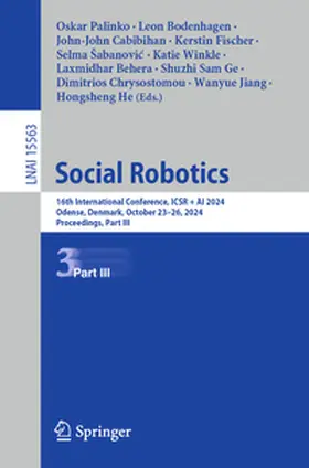 Palinko / Bodenhagen / Jiang |  Social Robotics | eBook | Sack Fachmedien