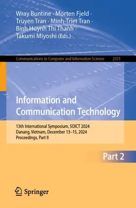 Buntine / Fjeld / Miyoshi |  Information and Communication Technology | Buch |  Sack Fachmedien