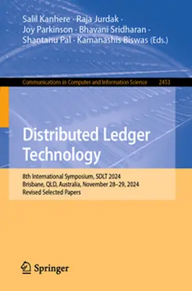 Kanhere / Jurdak / Parkinson |  Distributed Ledger Technology | eBook | Sack Fachmedien