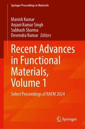 Kumar / Singh / Sharma |  Recent Advances in Functional Materials, Volume 1 | Buch |  Sack Fachmedien