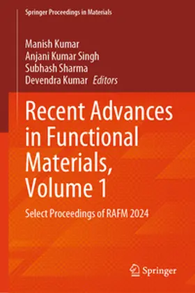 Kumar / Singh / Sharma |  Recent Advances in Functional Materials, Volume 1 | eBook | Sack Fachmedien