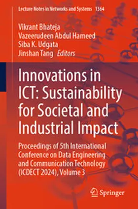 Bhateja / Abdul Hameed / Udgata |  Innovations in ICT: Sustainability for Societal and Industrial Impact | eBook | Sack Fachmedien