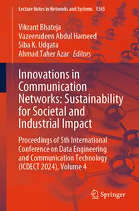 Bhateja / Abdul Hameed / Udgata | Innovations in Communication Networks: Sustainability for Societal and Industrial Impact | E-Book | sack.de