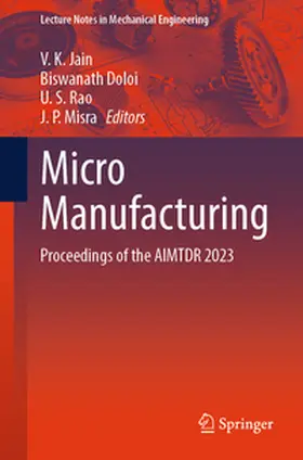 Jain / Doloi / Rao |  Micro Manufacturing | eBook | Sack Fachmedien