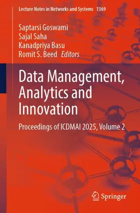 Goswami / Saha / Basu | Data Management, Analytics and Innovation | Buch | 978-981-965859-6 | www2.sack.de