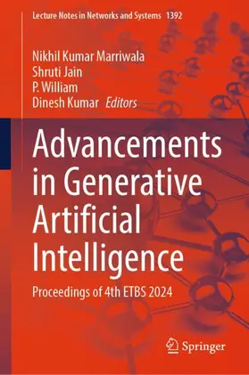 Marriwala / Jain / William |  Advancements in Generative Artificial Intelligence | Buch |  Sack Fachmedien