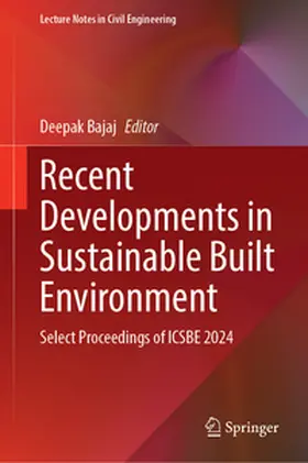 Bajaj | Recent Developments in Sustainable Built Environment | E-Book | www2.sack.de