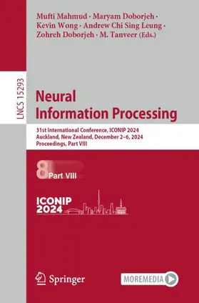 Mahmud / Doborjeh / Tanveer |  Neural Information Processing | Buch |  Sack Fachmedien
