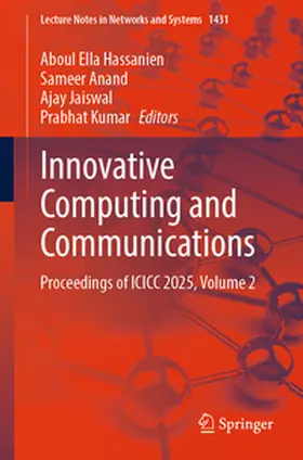 Hassanien / Anand / Jaiswal | Innovative Computing and Communications | E-Book | sack.de