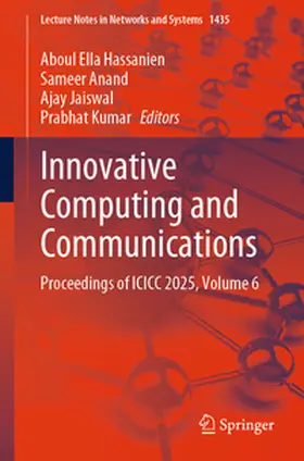 Hassanien / Anand / Jaiswal |  Innovative Computing and Communications | eBook | Sack Fachmedien