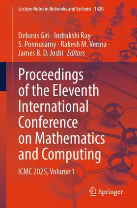 Giri / Ray / Ponnusamy |  Proceedings of the Eleventh International Conference on Mathematics and Computing | Buch |  Sack Fachmedien