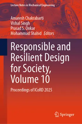 Chakrabarti / Singh / Onkar | Responsible and Resilient Design for Society, Volume 10 | E-Book | sack.de