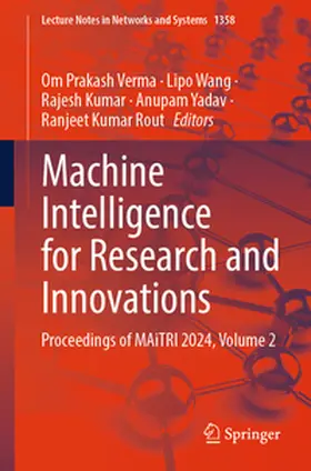 Verma / Wang / Kumar |  Machine Intelligence for Research and Innovations | eBook | Sack Fachmedien