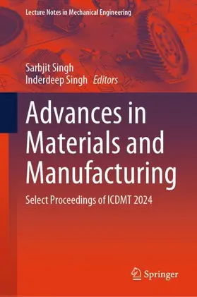 Singh |  Advances in Materials and Manufacturing | Buch |  Sack Fachmedien
