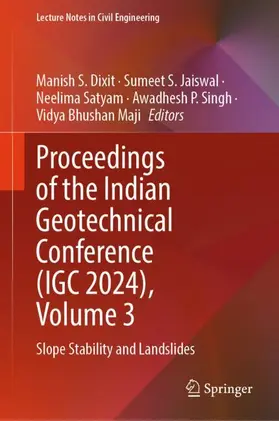 Dixit / Jaiswal / Satyam |  Proceedings of the Indian Geotechnical Conference (IGC 2024), Volume 3 | Buch |  Sack Fachmedien