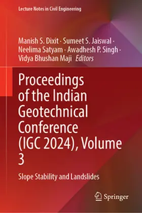 Dixit / Jaiswal / Satyam |  Proceedings of the Indian Geotechnical Conference (IGC 2024), Volume 3 | eBook | Sack Fachmedien