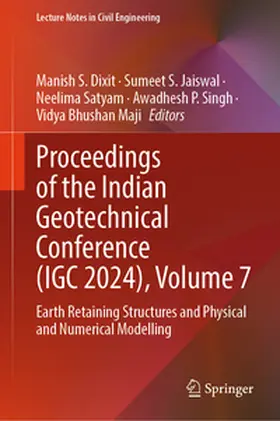Dixit / Jaiswal / Satyam |  Proceedings of the Indian Geotechnical Conference (IGC 2024), Volume 7 | eBook | Sack Fachmedien