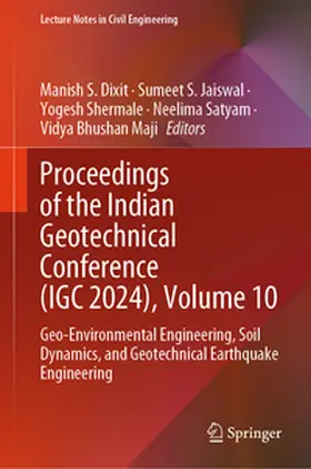 Dixit / Jaiswal / Shermale | Proceedings of the Indian Geotechnical Conference (IGC 2024), Volume 10 | E-Book | sack.de
