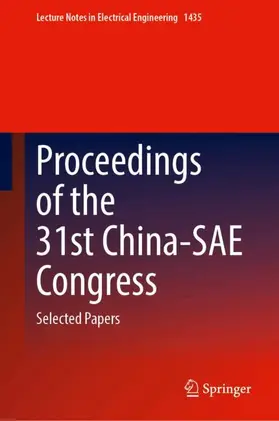  Proceedings of the 31st China-Sae Congress | Buch |  Sack Fachmedien