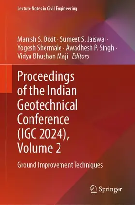 Dixit / Jaiswal / Shermale |  Proceedings of the Indian Geotechnical Conference (IGC 2024), Volume 2 | Buch |  Sack Fachmedien