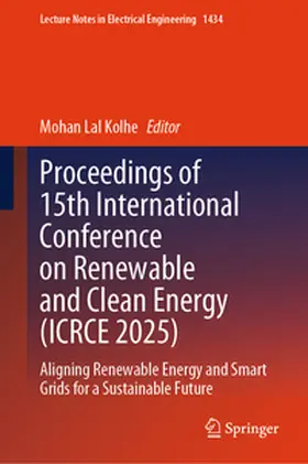 Kolhe | Proceedings of 15th International Conference on Renewable and Clean Energy (ICRCE 2025) | E-Book | sack.de