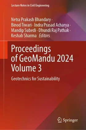 Bhandary / Tiwari / Acharya |  Proceedings of GeoMandu 2024 Volume 3 | Buch |  Sack Fachmedien