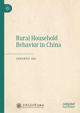Shi |  Rural Household Behavior in China | Buch |  Sack Fachmedien