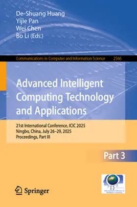 Huang / Pan / Chen |  Advanced Intelligent Computing Technology and Applications | eBook | Sack Fachmedien