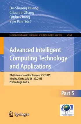 Huang / Zhang / Pan |  Advanced Intelligent Computing Technology and Applications | Buch |  Sack Fachmedien