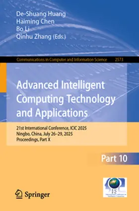 Huang / Chen / Li | Advanced Intelligent Computing Technology and Applications | E-Book | sack.de