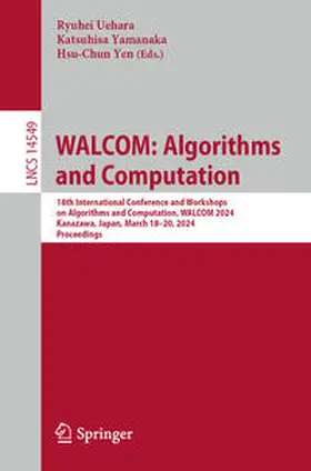 Uehara / Yamanaka / Yen | WALCOM: Algorithms and Computation | E-Book | www2.sack.de